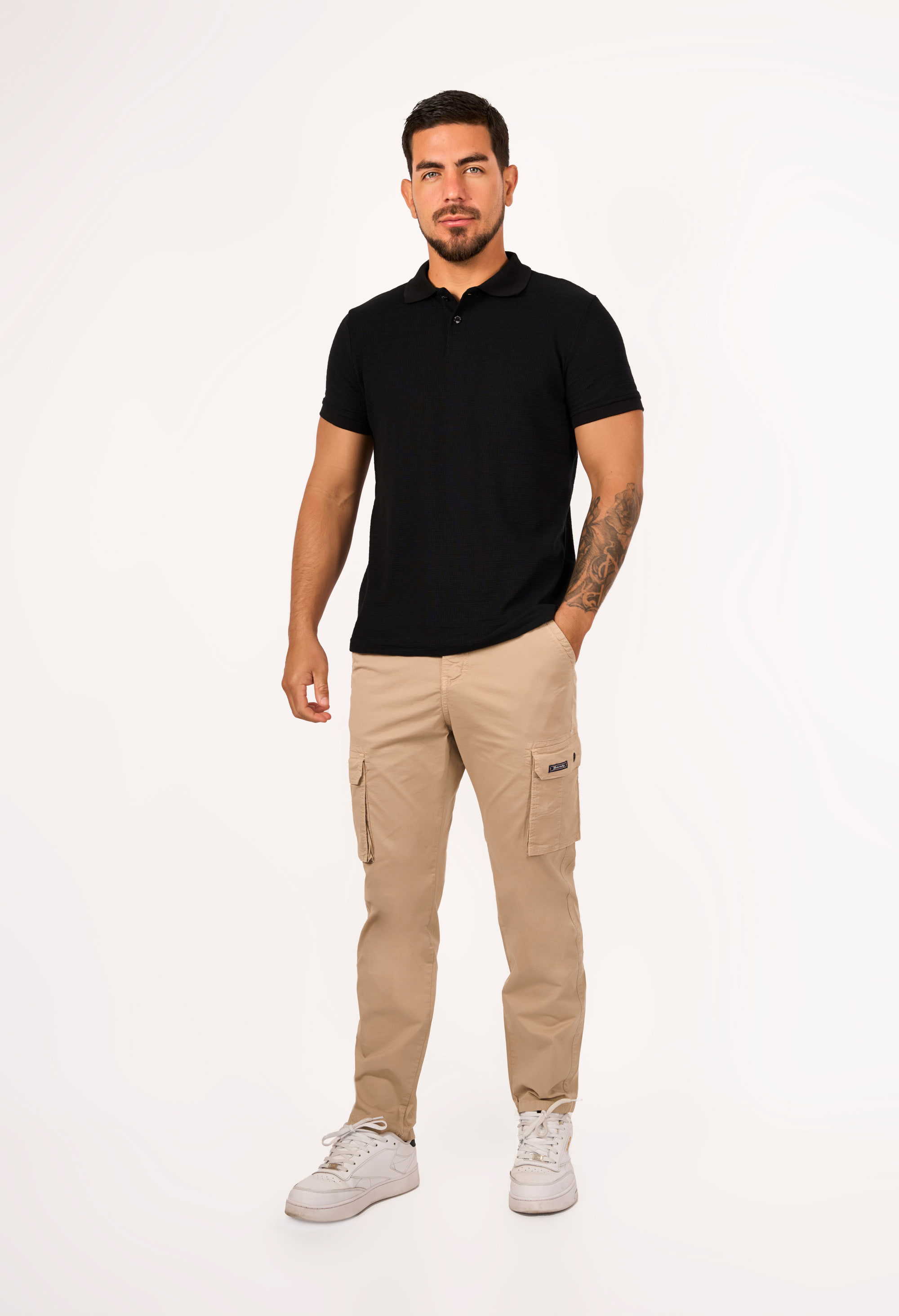 Pantalón Cargo Beige