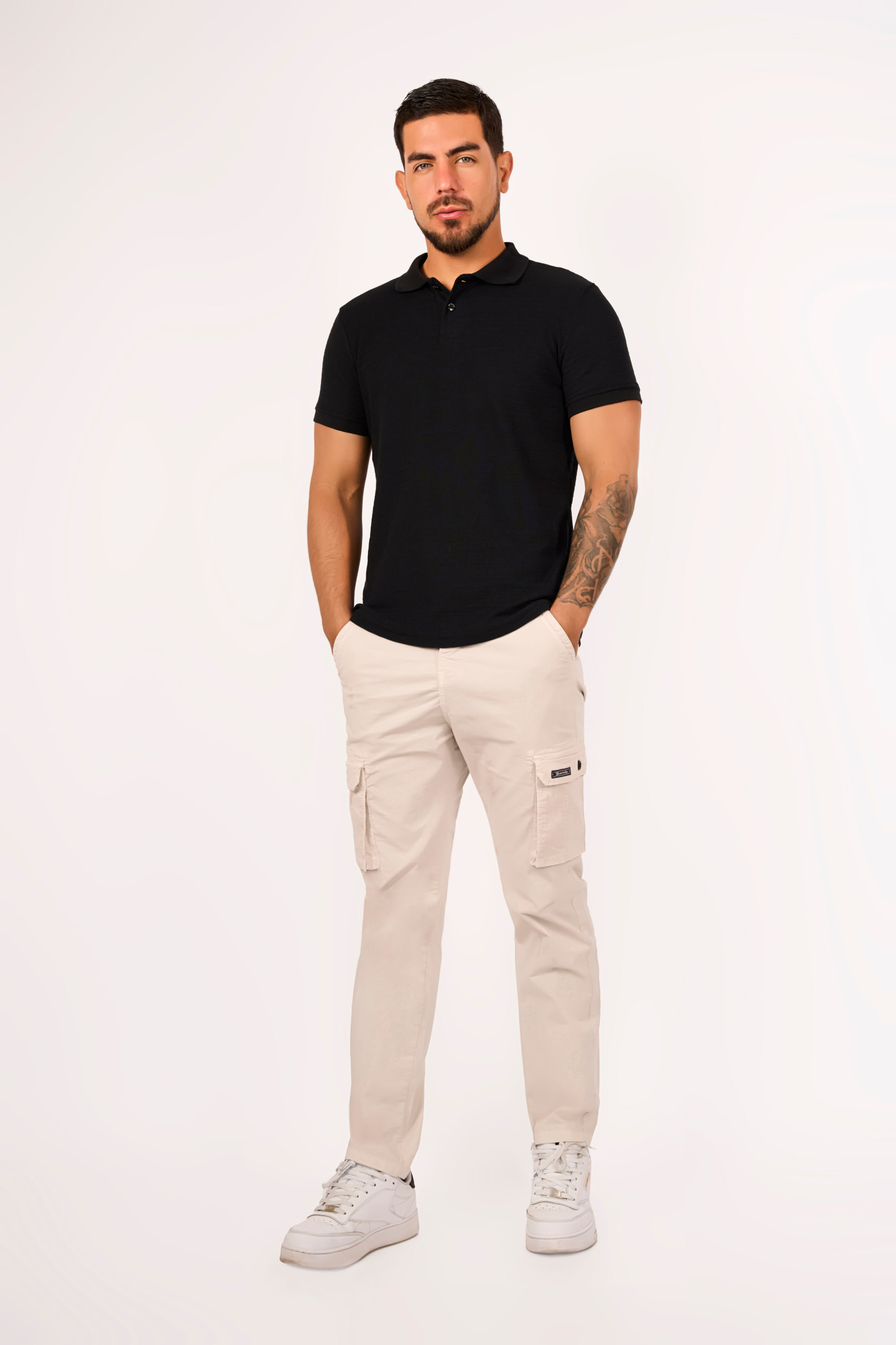Pantalón Cargo Hueso