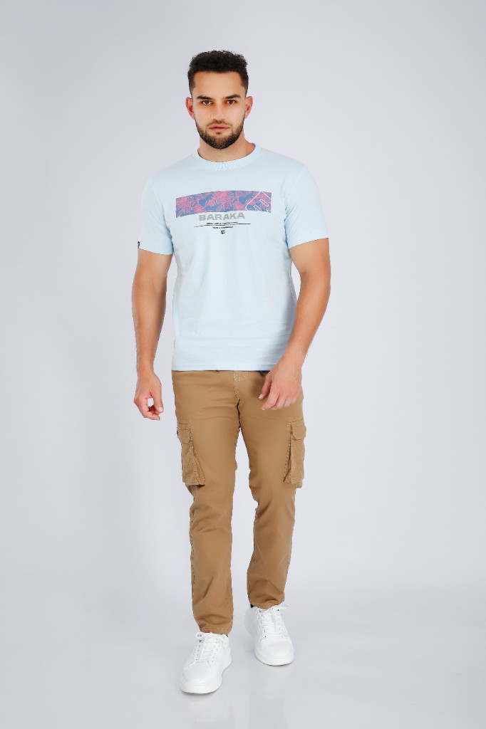 Jogger Cargo Bota Recta Camel