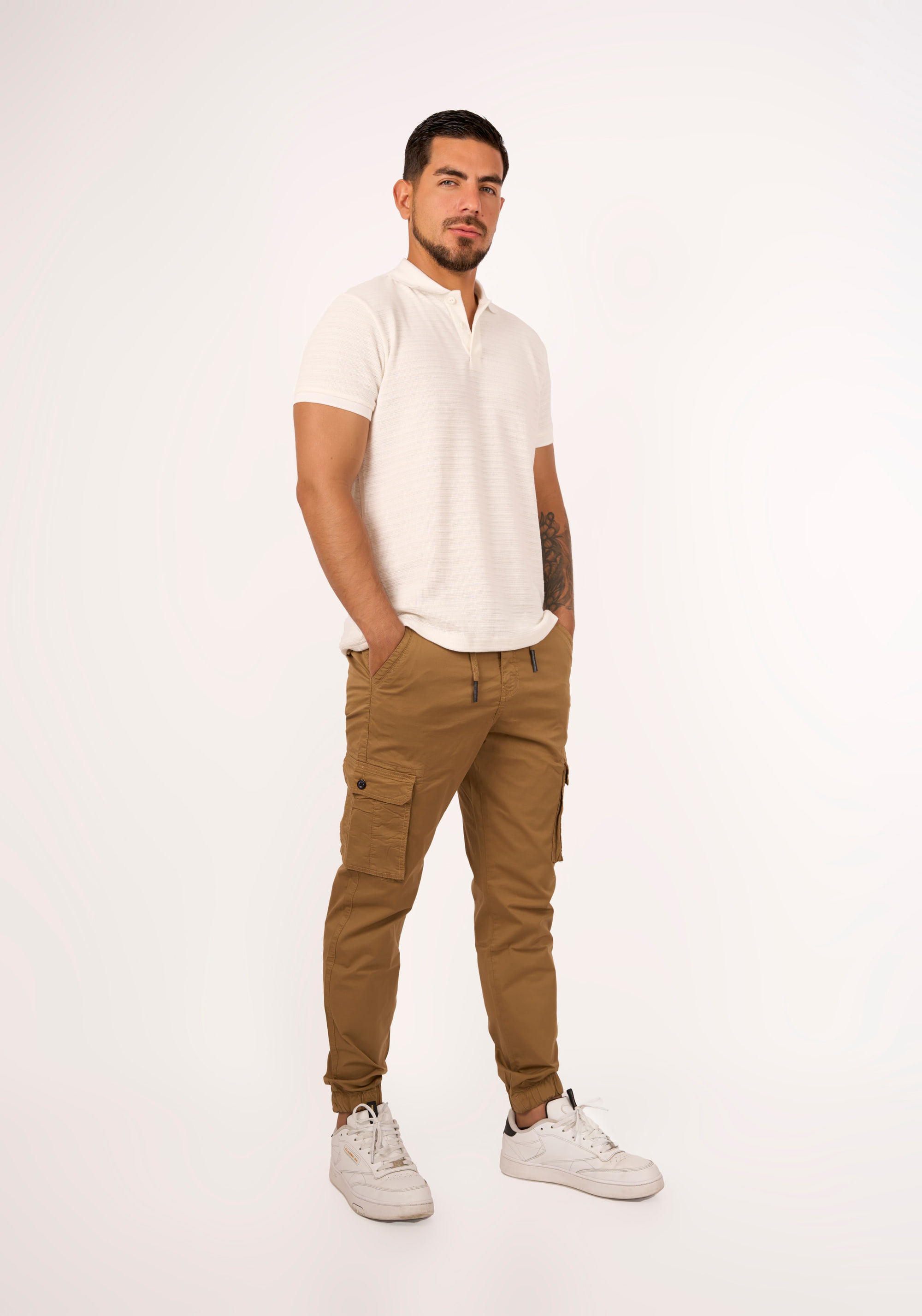 Pantalón Jogger Cargo Camel