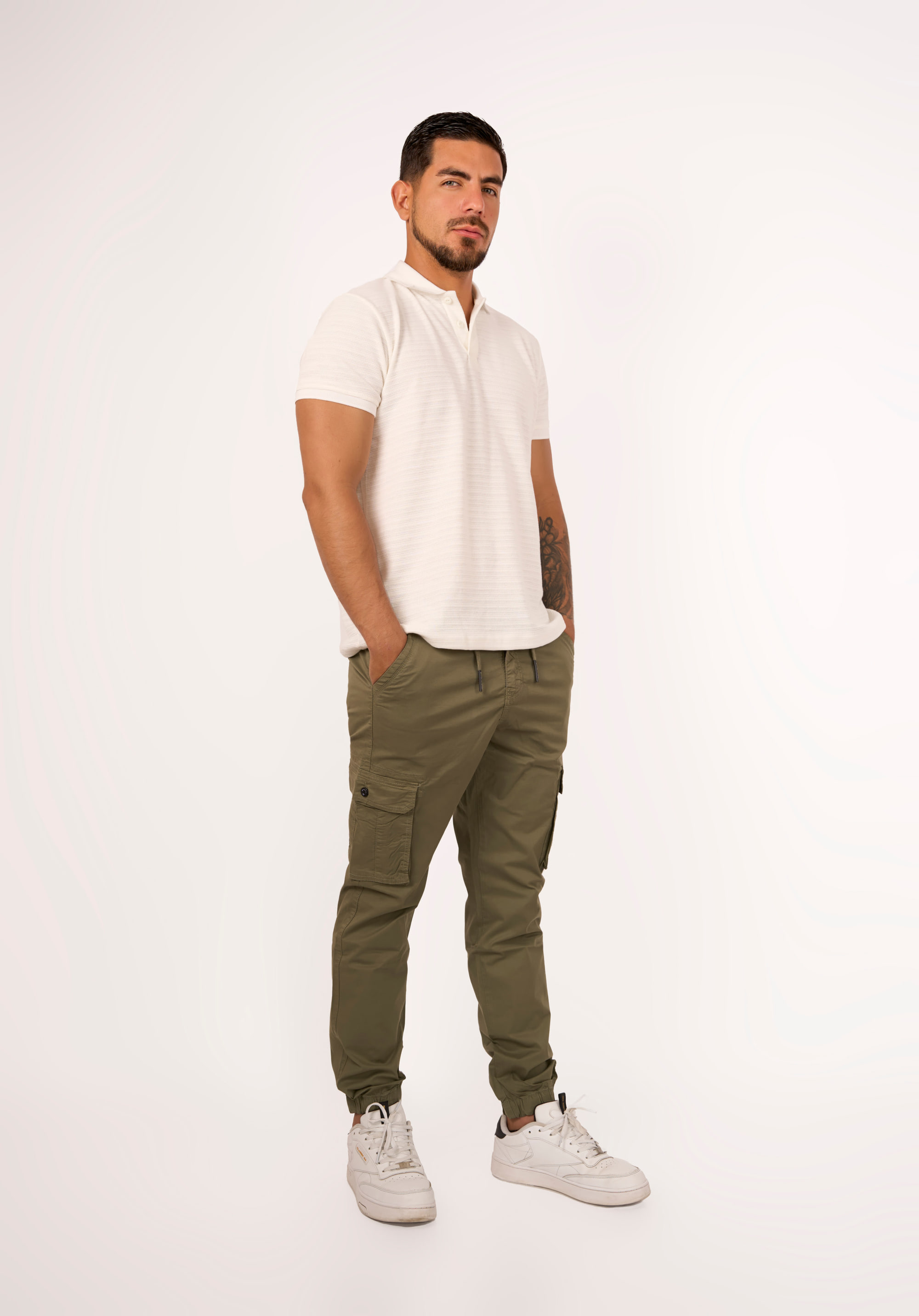 Pantalón Jogger Cargo Verde Cemento