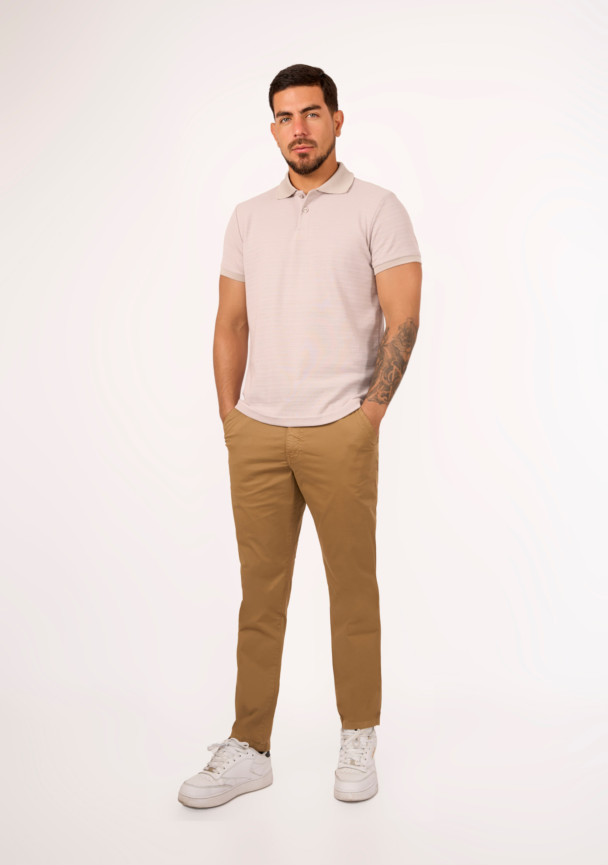 Pantalón Drill Moda Camel