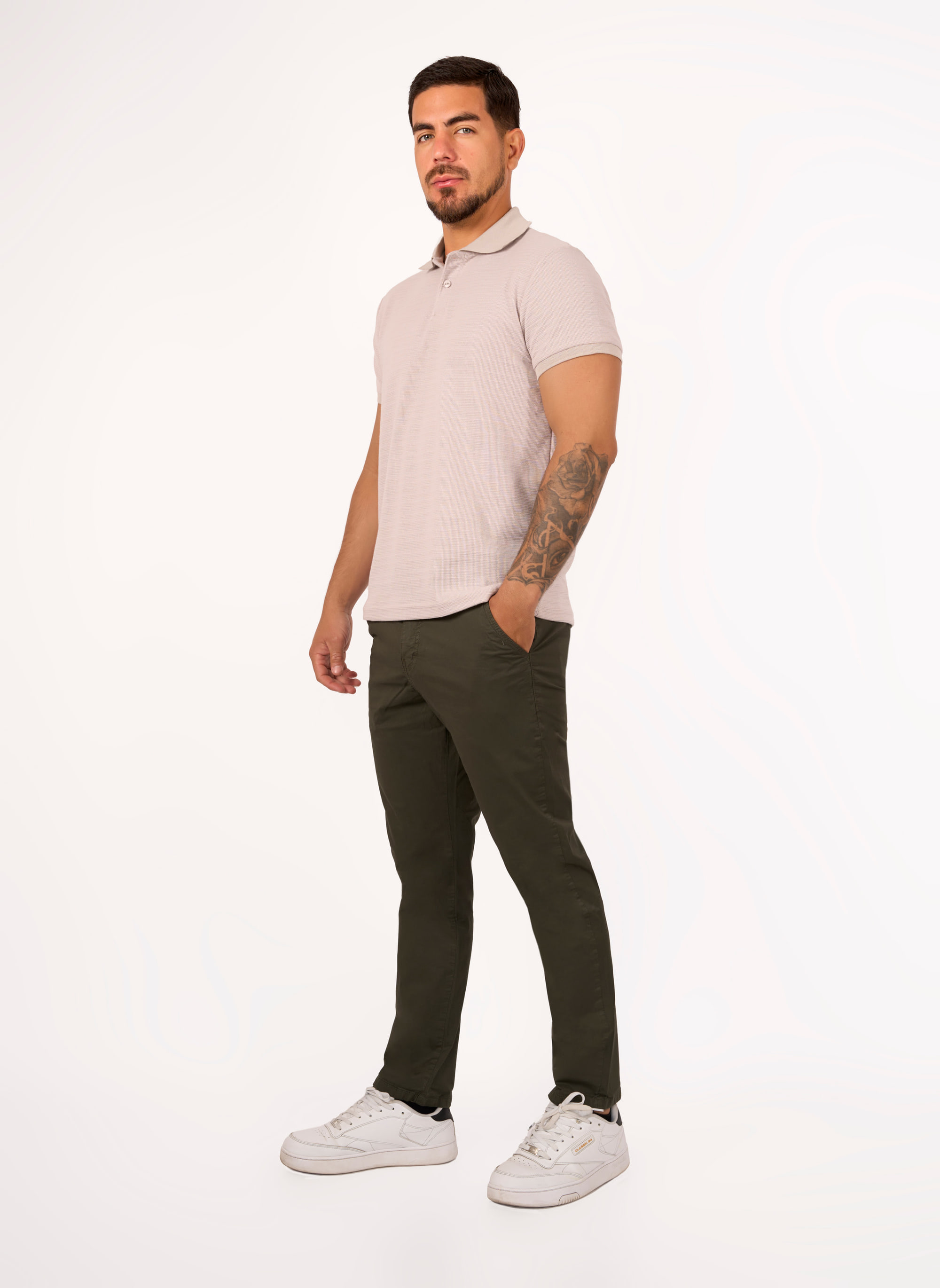 Pantalón Drill Moda Verde Militar