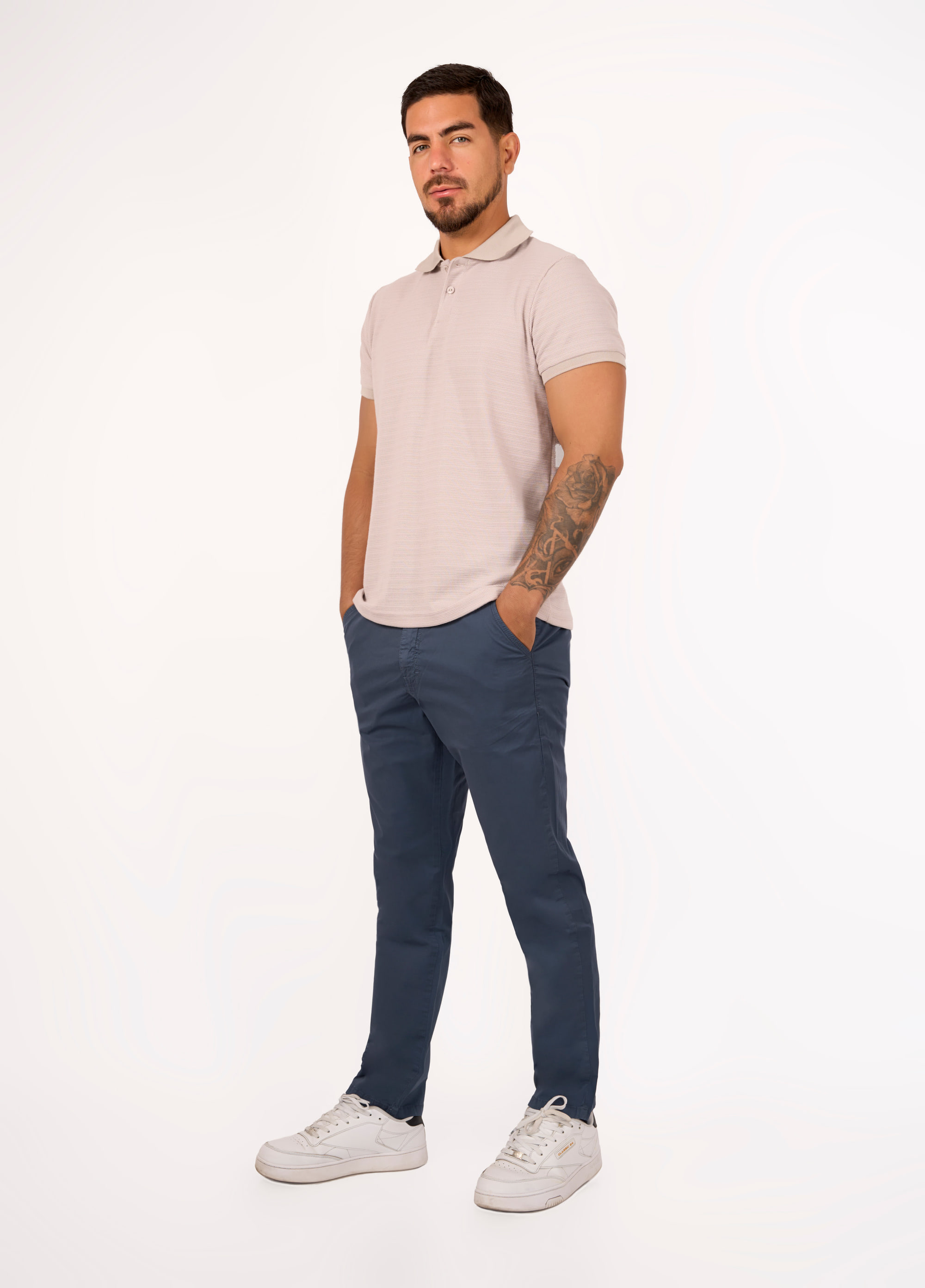 Pantalón Drill Moda Acero