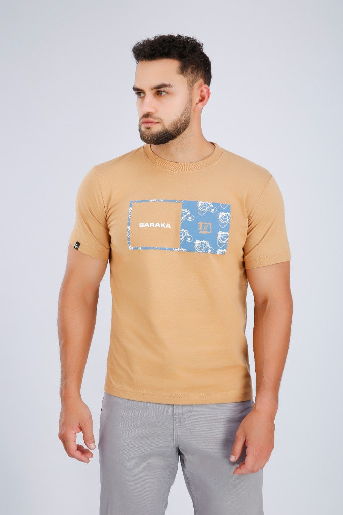 Polo Estampado Baraka Camel