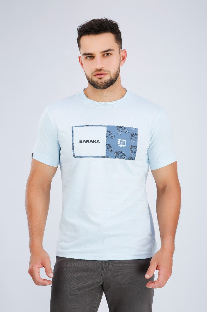 Polo Estampado Baraka Celeste