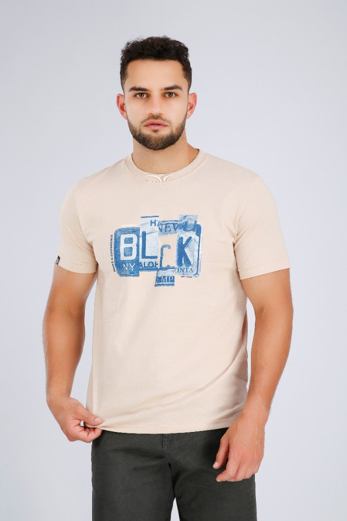 Polo Estampado Block Beige