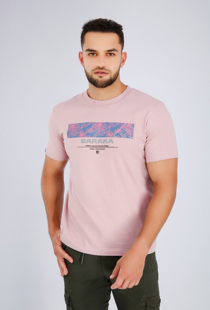 Polo Estampado Fresh Palo Rosa