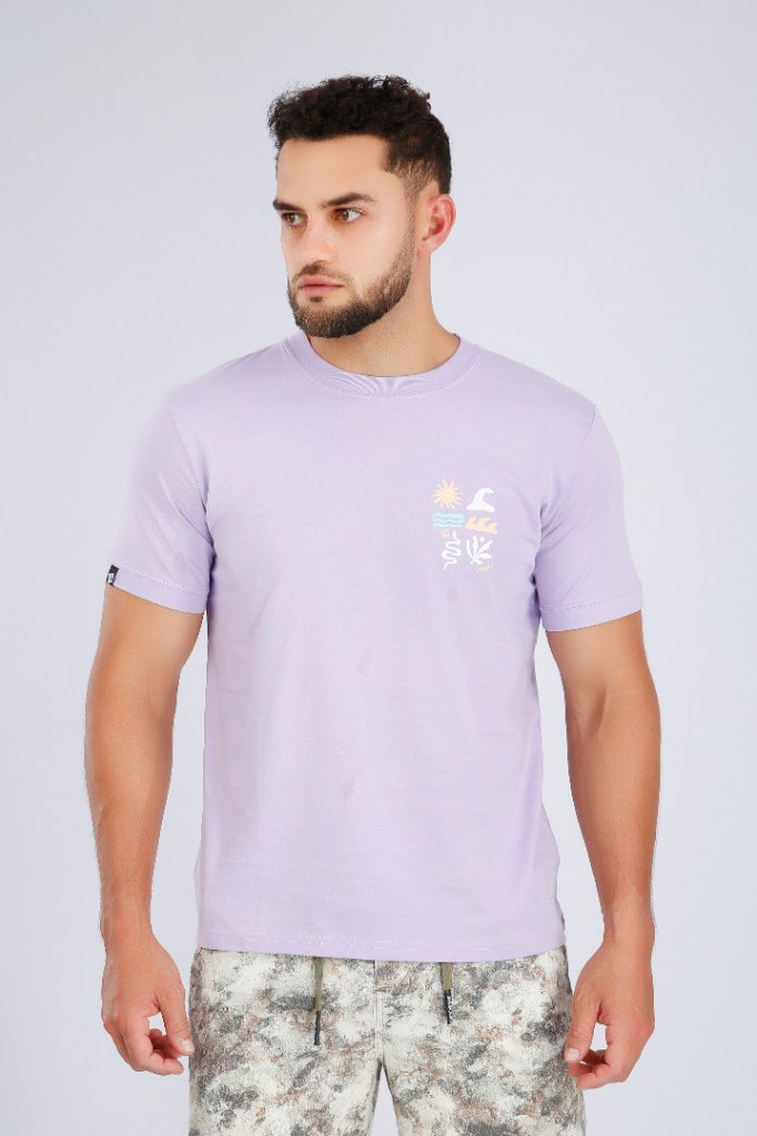 Polo Estampado Summer Lavanda
