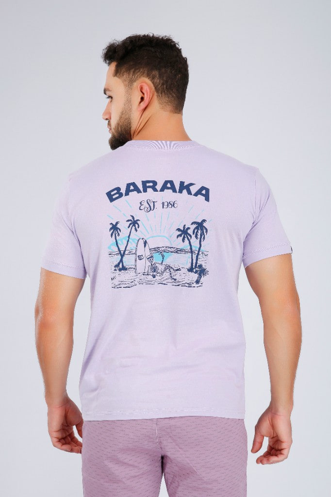 Polo Estampado Surf Lavanda