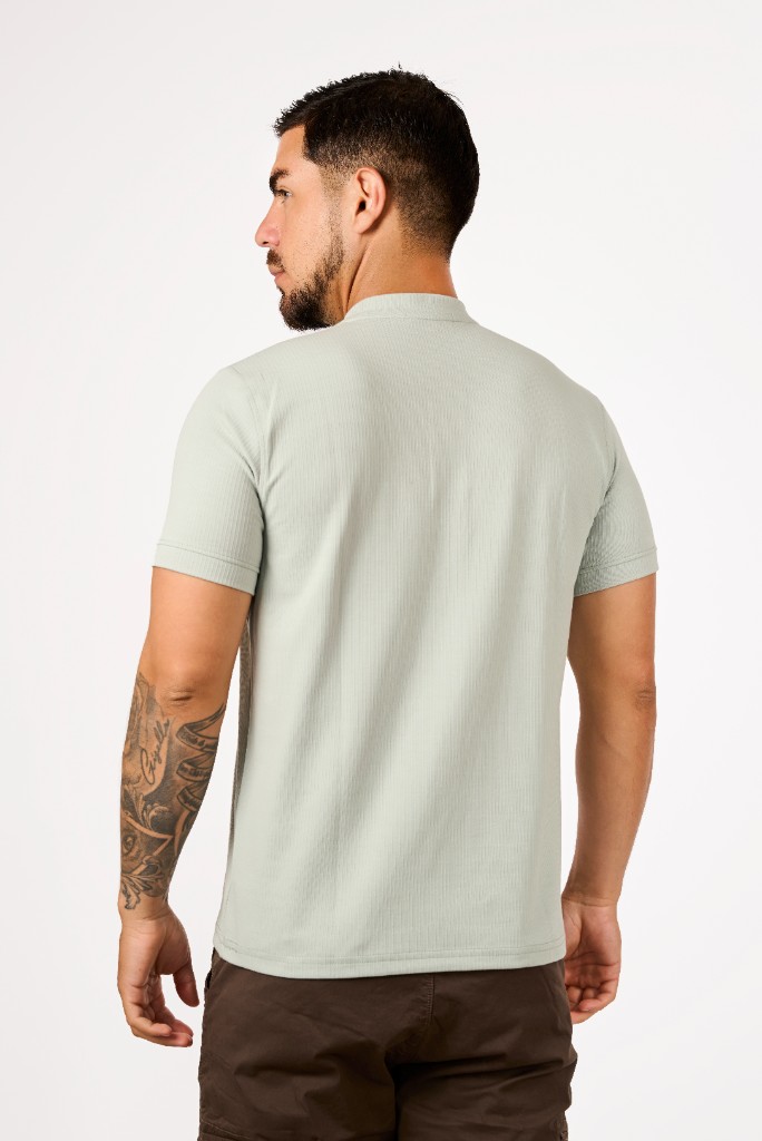 Miniatura 2 del producto Polo Cuello Nerú Verde Cemento