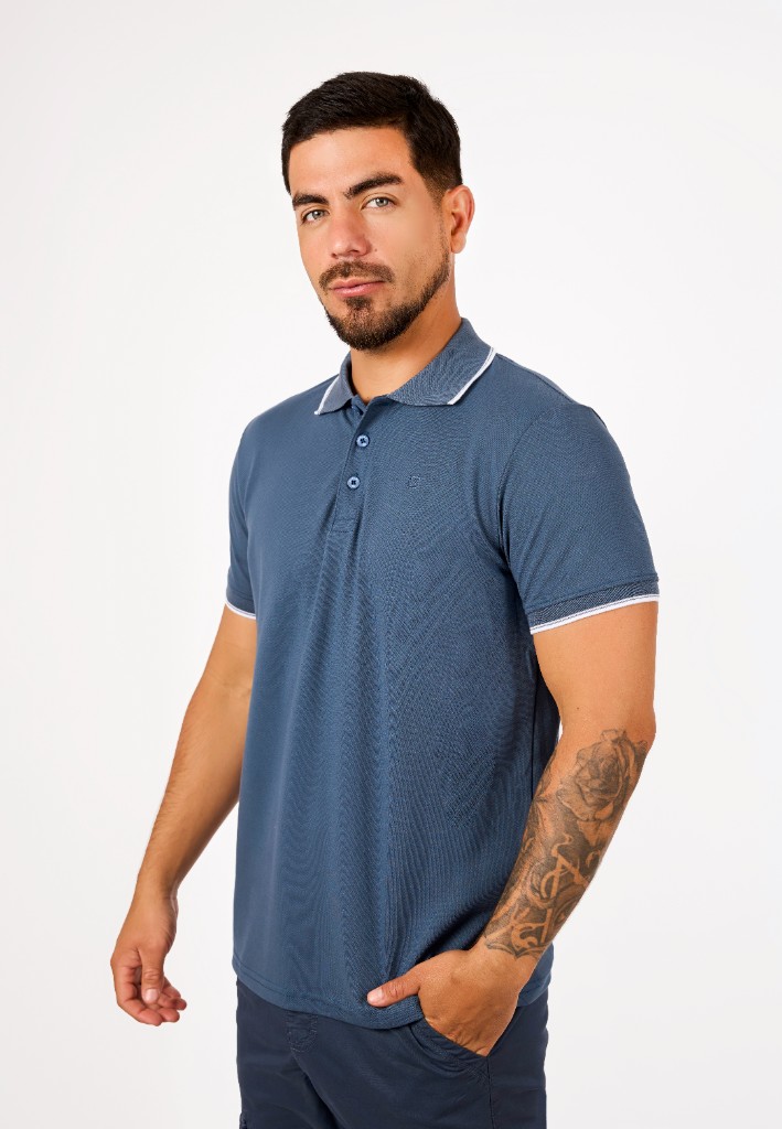 Miniatura 2 del producto Polo Camisero Piqué Acero