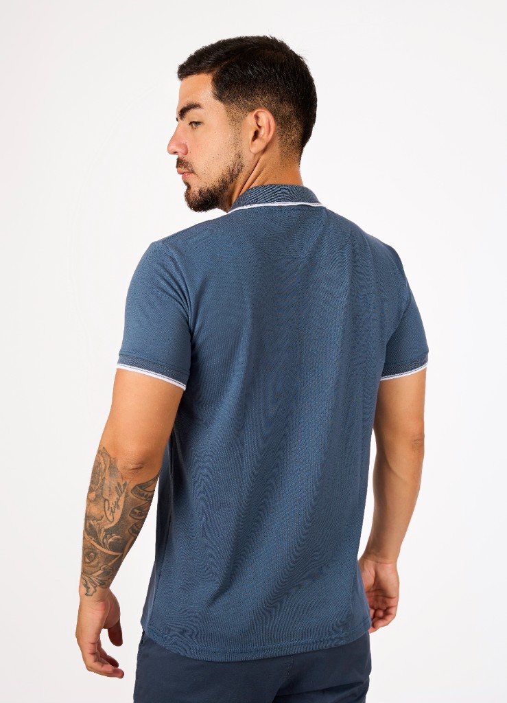 Miniatura 3 del producto Polo Camisero Piqué Acero