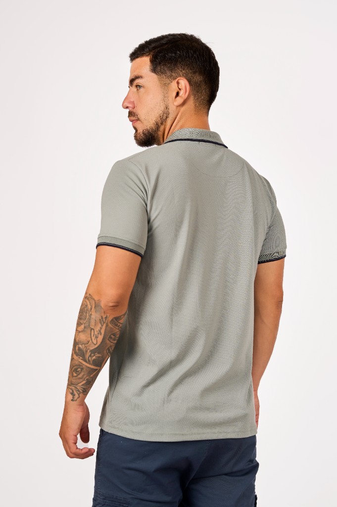 Miniatura 3 del producto Polo Camisero Wafer Verde Cemento
