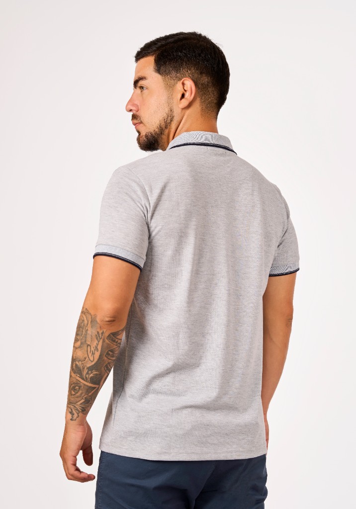 Miniatura 3 del producto Polo Camisero Piqué Melange