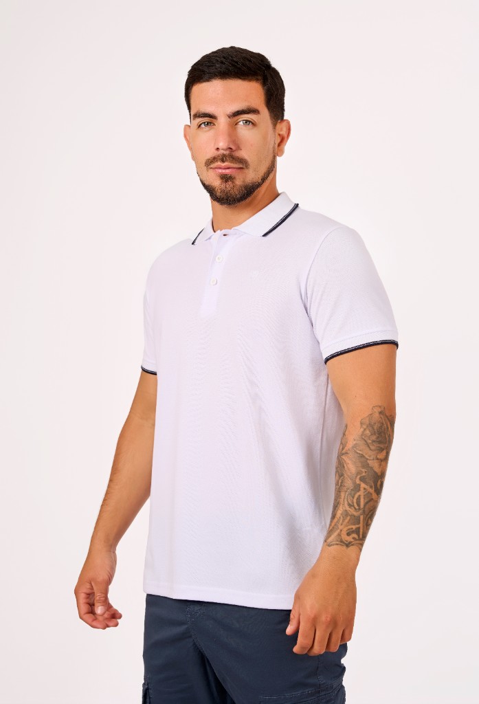 Miniatura 2 del producto Polo Camisero Piqué Blanco