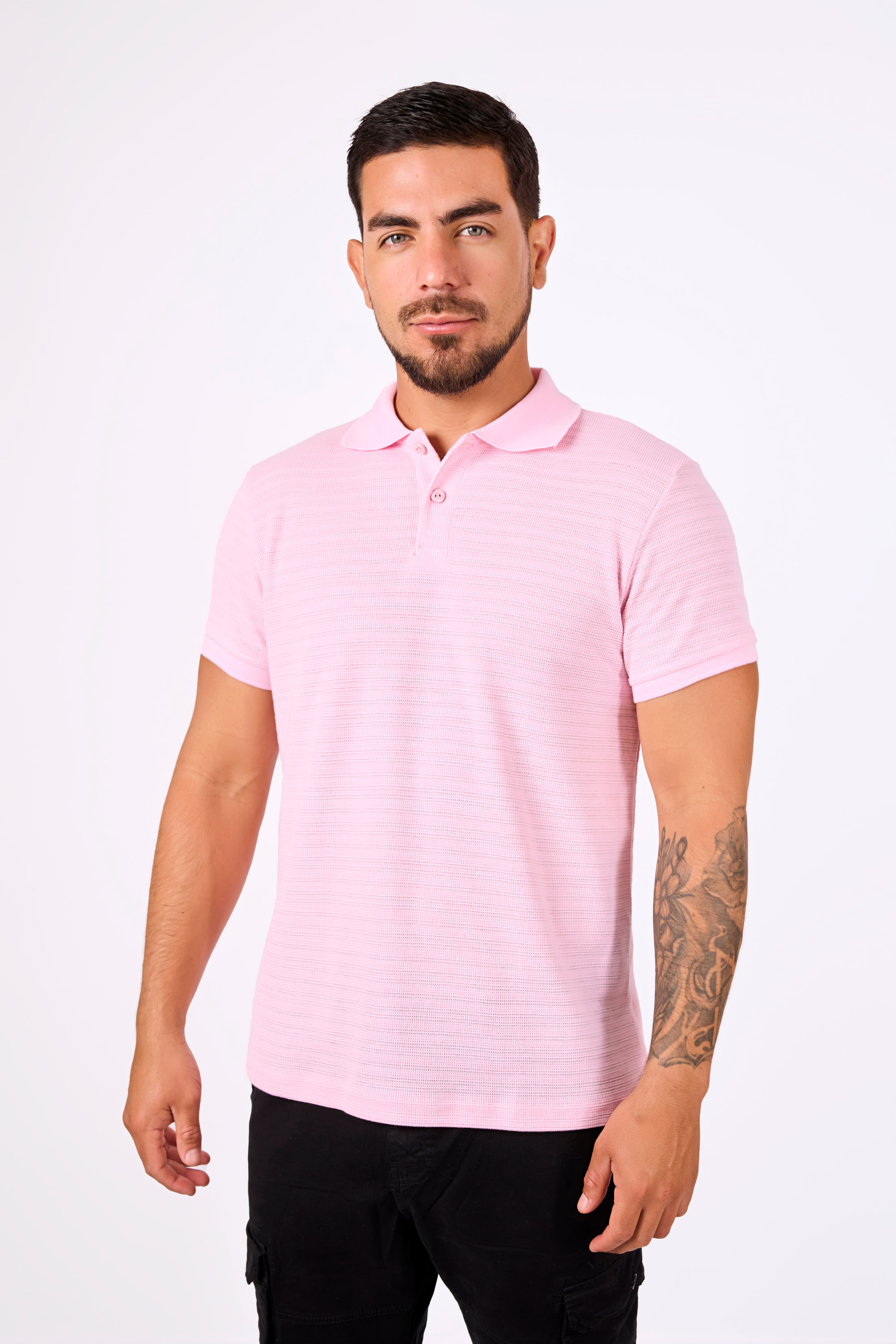 Polo Camisero Wafer Rosado
