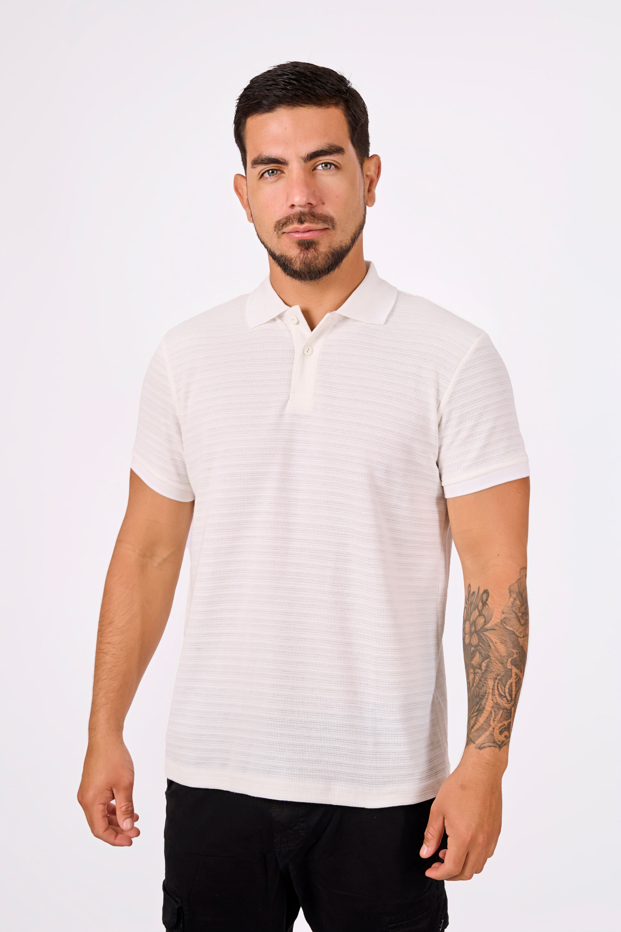 Polo Camisero Wafer Blanco