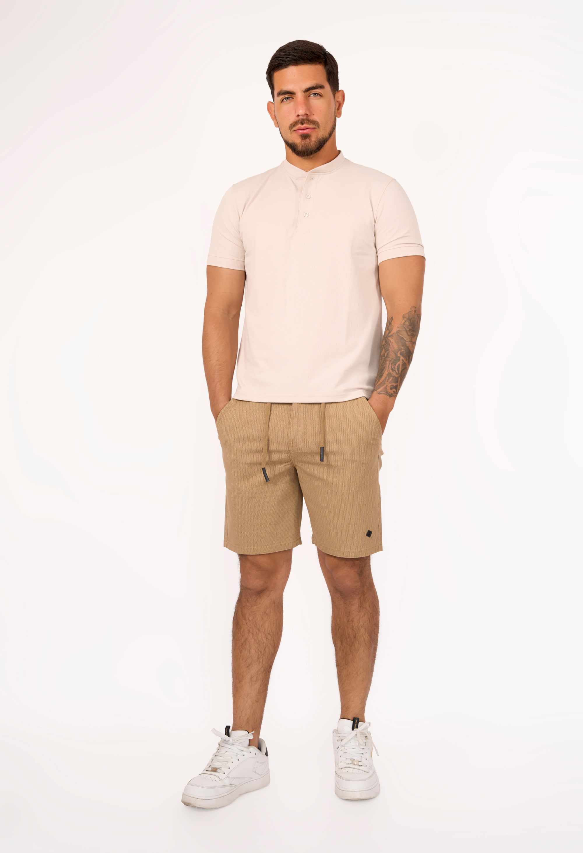 Short Estampado Bogotá Camel