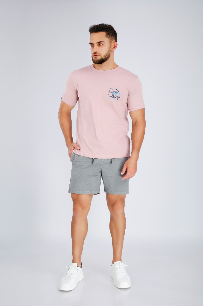 Short Corto Tribal Plomo