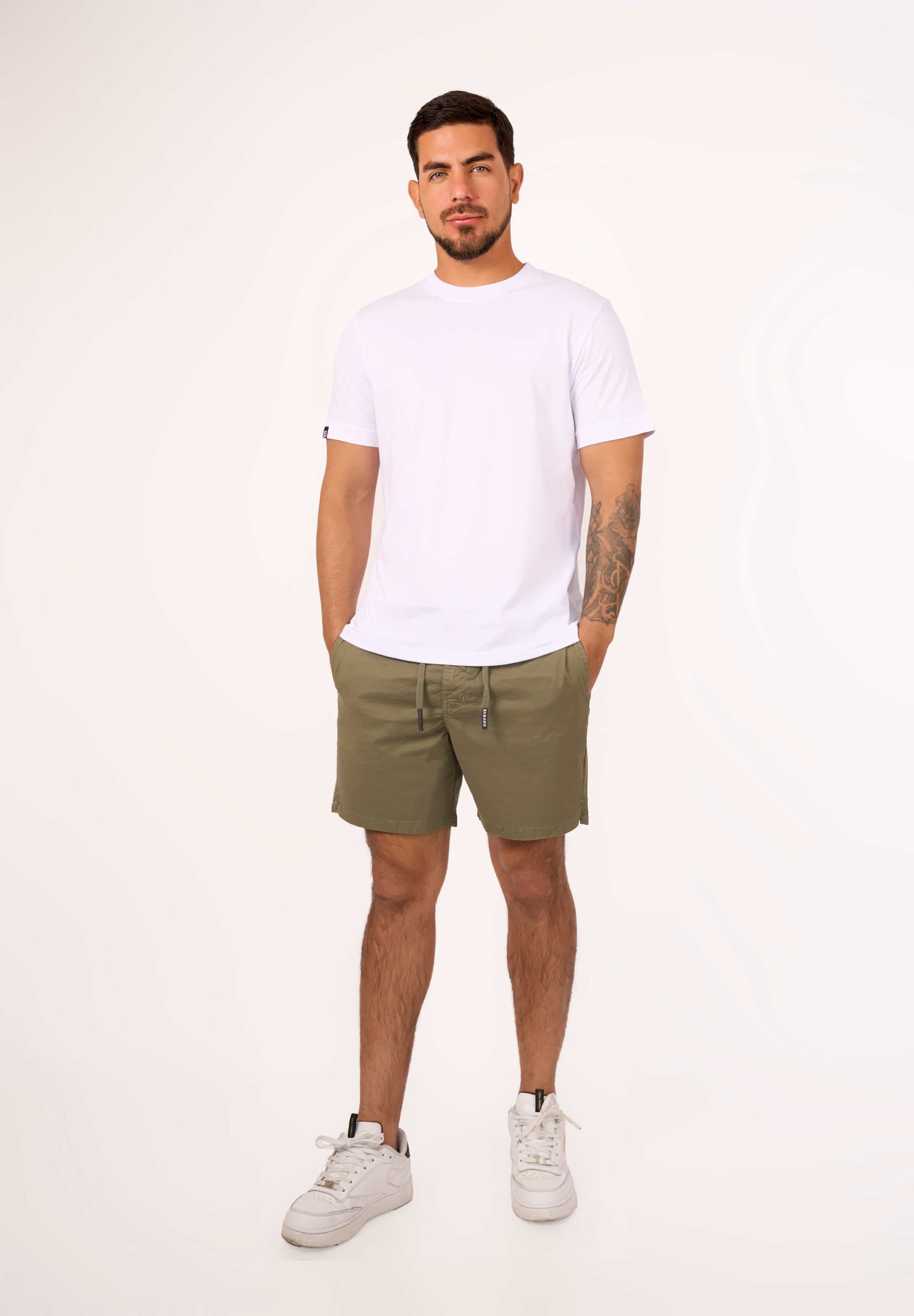 Short Corto Verde Olivo